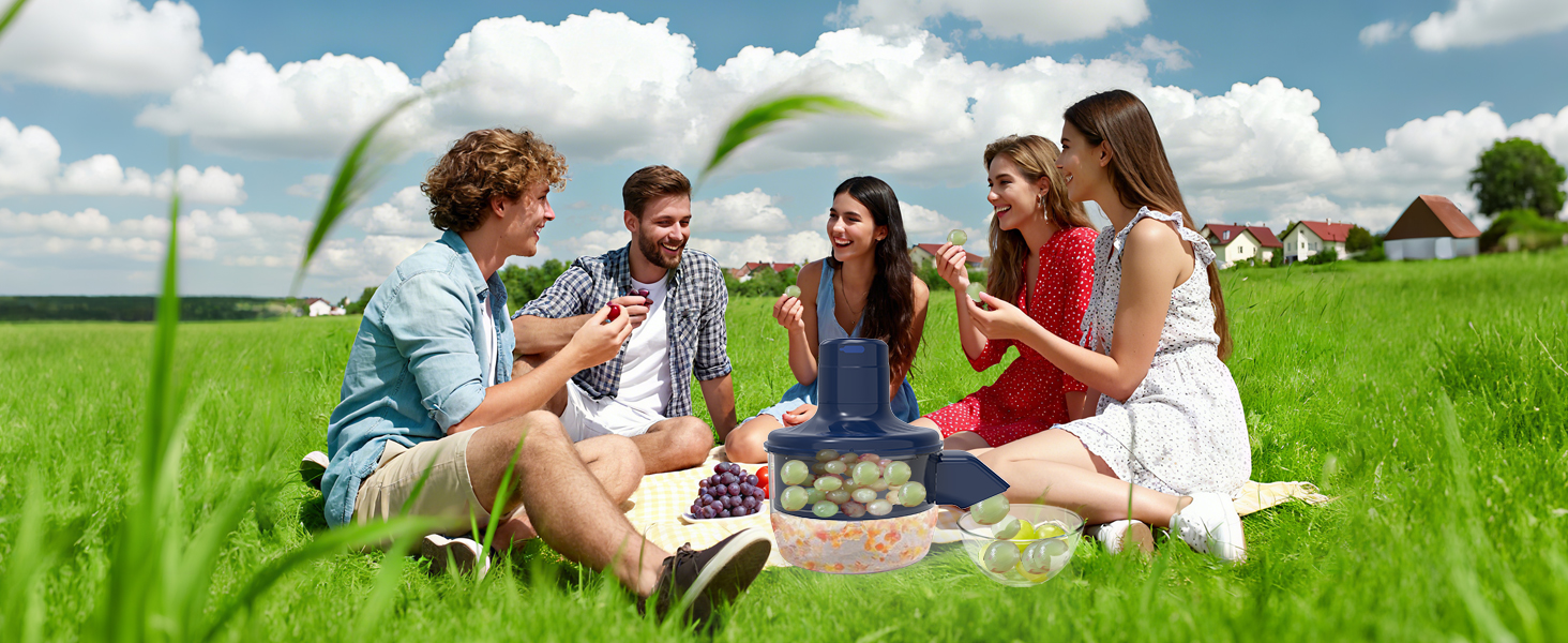 Automatic Grape Peeler Machine,Electric Peeling Machine for Grape,Automatic Garlic & Cherry Tomato Peeler Skin Remover Tool for Small Fruits,Efficient Peeling Kitchen Gadget for Home Use (Blue)