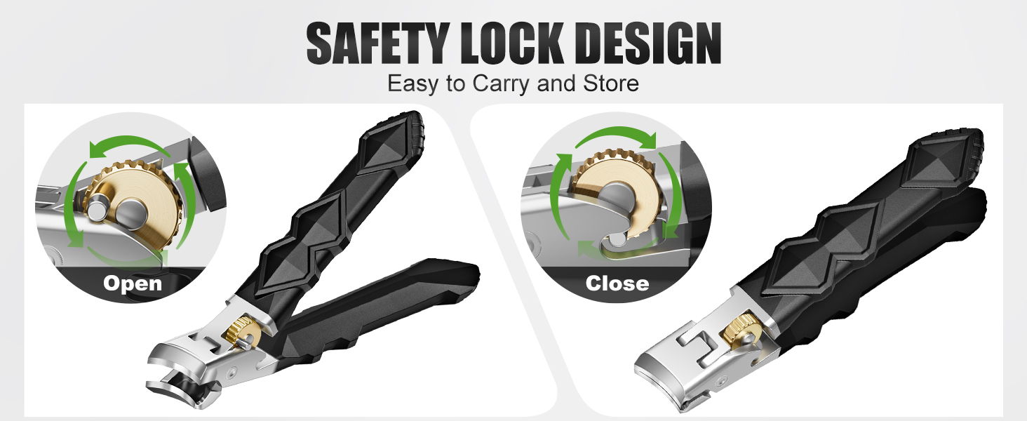 Toenail Clippers for Thick Toenails, Nail Clippers for Men with Wide Jaw Opening, Heavy Duty Ingrown Toe Nail Clippers with Long Handle for Seniors, Large Nail Cutter Set Gifts for Men Women