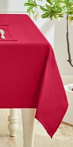 Cloth Place Mats Set of 8–Reusable Rectangular Waterproof Fabric Polyester Washable Wipeable Heat Resistant Linen for Kitchen Dining Dinner Restaurant Wedding Table(Denim blue/13x19 Inch)