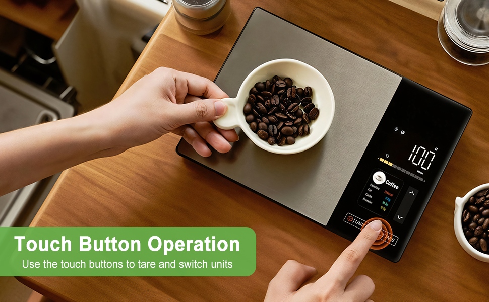 Smart Food Scale with Nutritional Calculator, Digital Kitchen Scale for Weight Loss, Free App with 23 Nutrients & Calorie Tracking, Digital Weight Grams & Ounces, 11 lb/5 kg