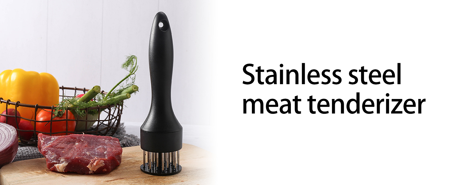 Meat Tenderizer Tool, Stainless Steel Needle Blade Design for Beef, Chicken, Steak, and Pork, Easy-to-Use Tenderizing Tool for Home Cooking