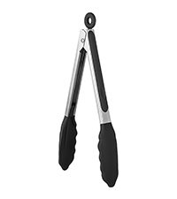 U-Taste 8in Kitchen Plating Tweezer: 18/8 Stainless Steel Food-Grade Metal Food Tong, Seamless-Welding, Sturdy and Flexible with Non-Slip Tips for Serving, Decorating, Cooking, Baking (Pointed Tip)