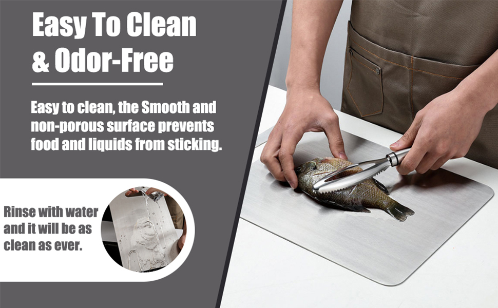 Titanium Cutting Board - New Upgrade 100% Pure Titanium Cutting Boards for Kitchen Double Sided Non Toxic Titanware Cutting Board,Hygiene Durable Dishwasher Safe Chopping Board (12"L x 9"W)