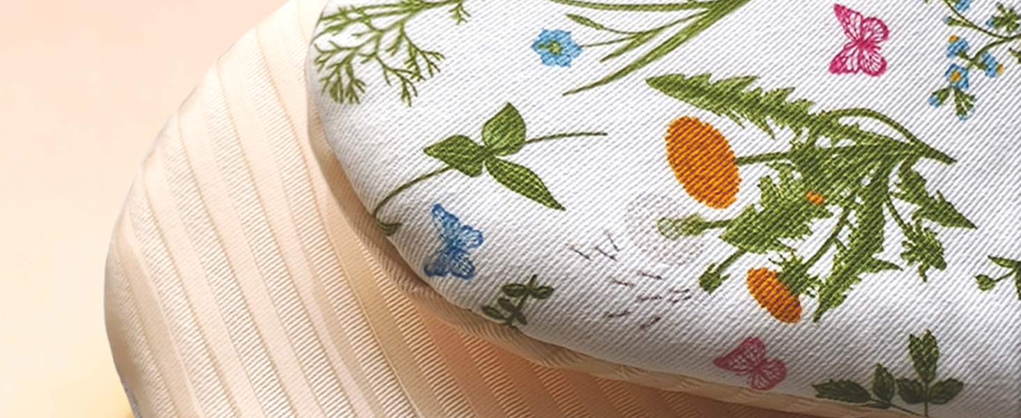 Slohif Vintage Floral Mini Oven Mitts Set – Beige Extended Short Heat Resistant Kitchen Gloves for Women, 100% Cotton Oven Mitts with Silicone Grips, Non-Slip and Thick Durable for Cooking & Baking