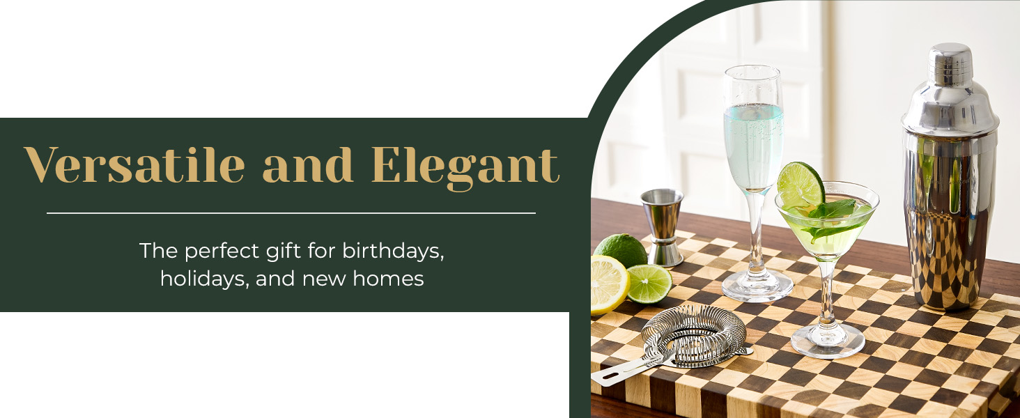 Cocktail Shaker Set,24-Piece Bar Bartender Kit with Stand,Martini Shaker,Jigger,Strainer,Mixer Spoon,Muddler,Liquor Pourers,Tongs,Opener,LCE Ball Mold&LCE Cubes,Bottle Stoppers|Silver