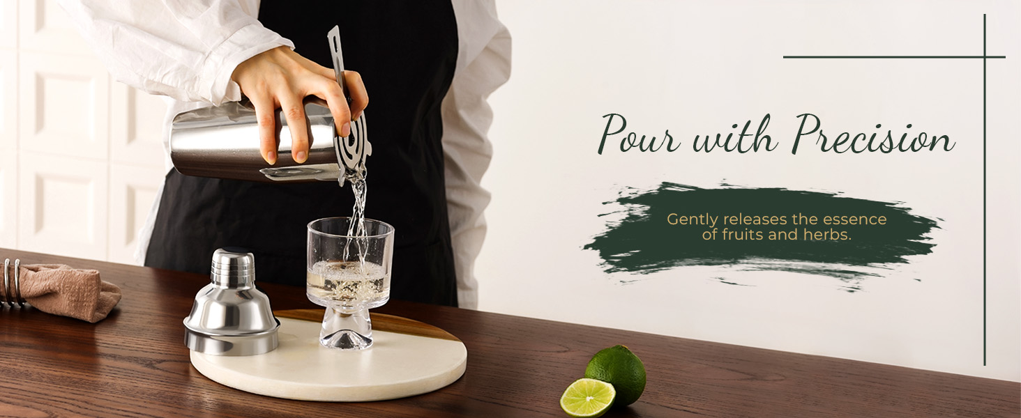 Cocktail Shaker Set,24-Piece Bar Bartender Kit with Stand,Martini Shaker,Jigger,Strainer,Mixer Spoon,Muddler,Liquor Pourers,Tongs,Opener,LCE Ball Mold&LCE Cubes,Bottle Stoppers|Silver