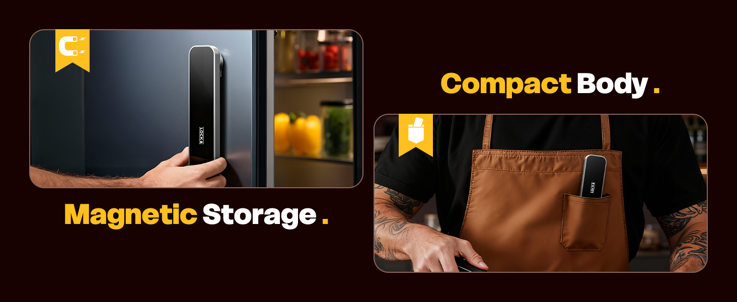 0.3S Instant Read Meat Thermometer – Digital Food Thermometer for Cooking, Grilling, BBQ, Candy, Air Fryer, Griddle – Kitchen Gadget Essentials & Gift for Him