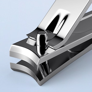 Nail Clippers Set - Toenail Clippers & Fingernail Clipper Combo, Dual-Size Stainless Steel Nail Cutters for Home/Travel, Anti-Slip Grip, Ingrown Nail Care Tool (Silvery-S)