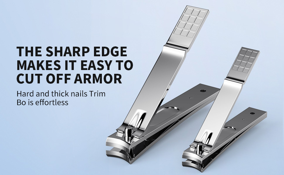 Nail Clippers Set - Toenail Clippers & Fingernail Clipper Combo, Dual-Size Stainless Steel Nail Cutters for Home/Travel, Anti-Slip Grip, Ingrown Nail Care Tool (Silvery-S)