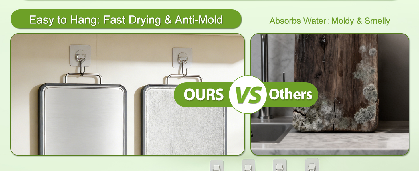 Stainless Steel Cutting Board (17x11"), Large Heavy Duty Double Sided 316 Metal Chopping Board for Kitchen, Food Grade, Deep Juice Grooves, Non-Toxic, Dishwasher Safe for Meat & Veggies