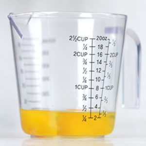 Measuring Cup, 2 Cup, Clear