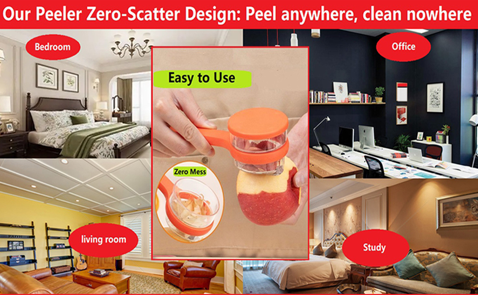 2Pcs Vegetable peelers for kitchen, Potato Peeler, Fruit Carrot Veggie Peelers Built-in peel catcher, Peeler with Ergonomic Non-Slip Handle,Dishwasher safe for home, office and camping(Green&Orange)