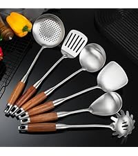 Stainless Steel Kitchen Utensils 12 Pcs, Small Cooking Utensils Set,Spatulas,Ladle,Skimmer,Tunners,Serving Spoon,Spaghetti Spoon,Fork,Potato Masher,Egg Whisk,Tongs,Dishwasher Safe