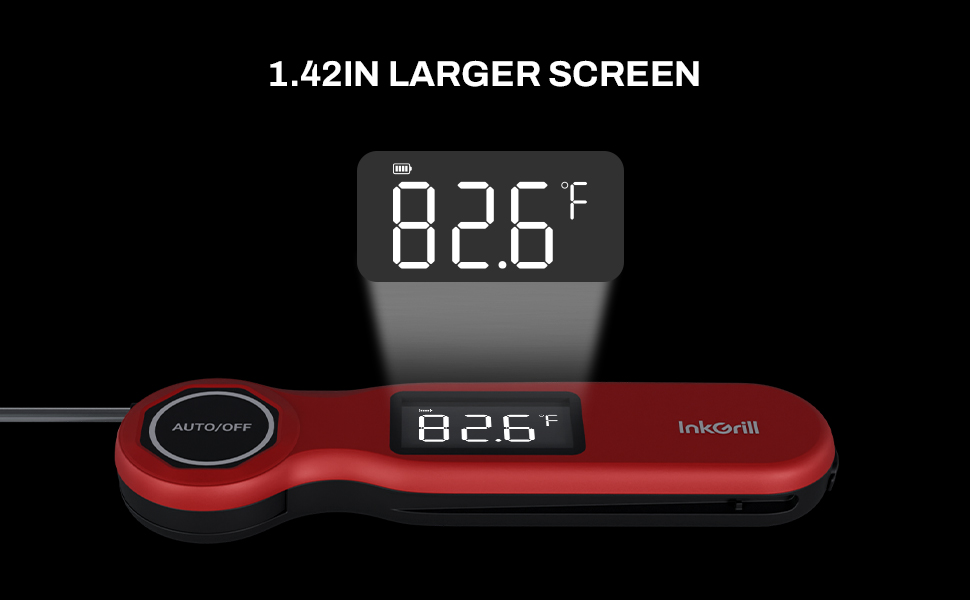 0.5 Seconds Fast Read Instant Meat Thermometer for Cooking, Digital Waterproof Food Thermometer for Kitchen Smoking and Other Daily Uses