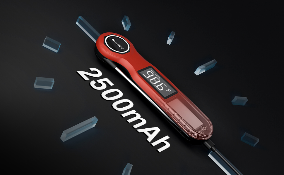 0.5 Seconds Fast Read Instant Meat Thermometer for Cooking, Digital Waterproof Food Thermometer for Kitchen Smoking and Other Daily Uses