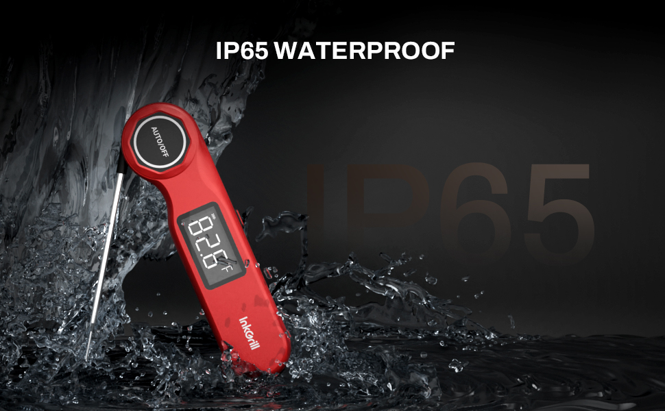 0.5 Seconds Fast Read Instant Meat Thermometer for Cooking, Digital Waterproof Food Thermometer for Kitchen Smoking and Other Daily Uses