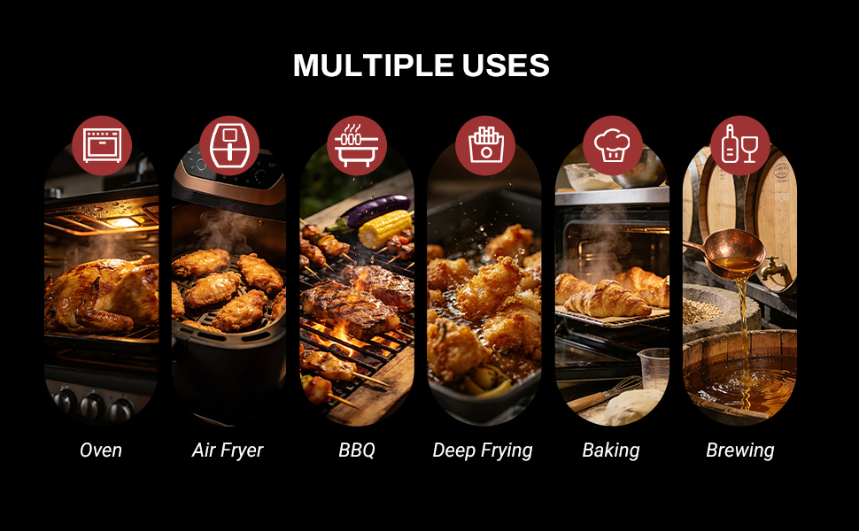 0.5 Seconds Fast Read Instant Meat Thermometer for Cooking, Digital Waterproof Food Thermometer for Kitchen Smoking and Other Daily Uses