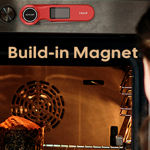 Rechargeable 0.5 Sec Reading Instant Read Meat Thermometer for Cooking, Digital Food Thermometer with High Precision Sensor, 1.42