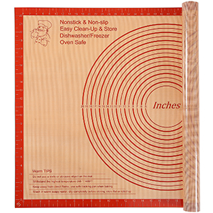 Silicone Pastry Mat 36x24 Inch Extra Large Baking Mat with Measurements, Nonstick Kitchen Counter Mats for Dough, Pastry, Dough Rolling, Kneading Board, Pie Crust, Fondant, Bread, Pasta, Pizza