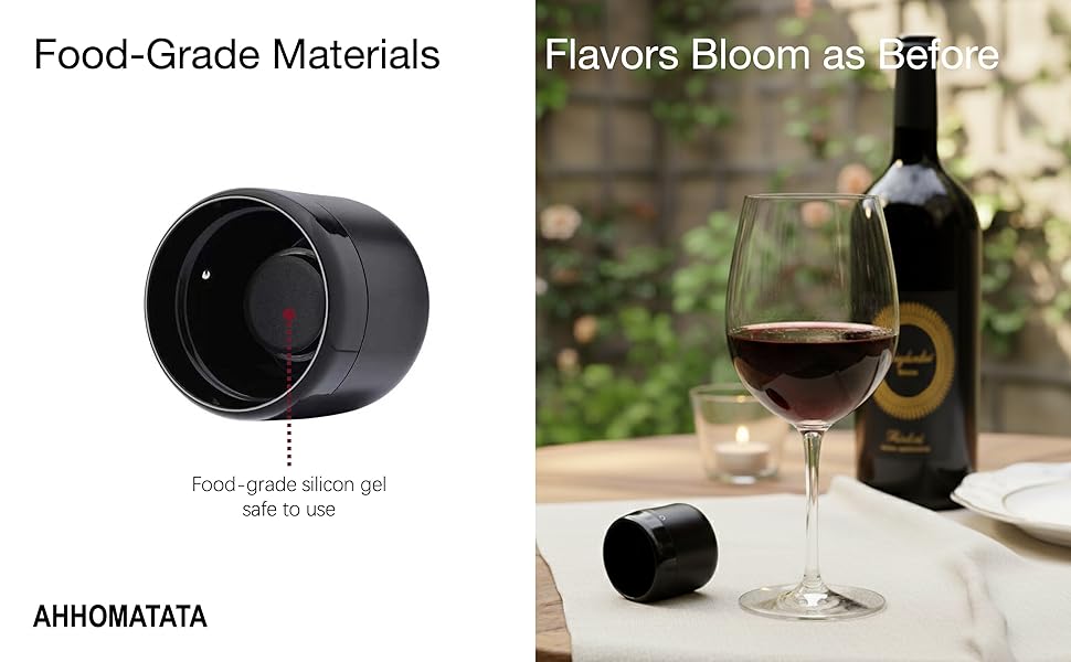 Wine Stopper for Wine Bottles 3Pcs - Leak Proof Wine Bottle Stoppers, Reusable Silicone Wine Saver to Keep Wine Fresh, Cute Wine Accessories Gift Set