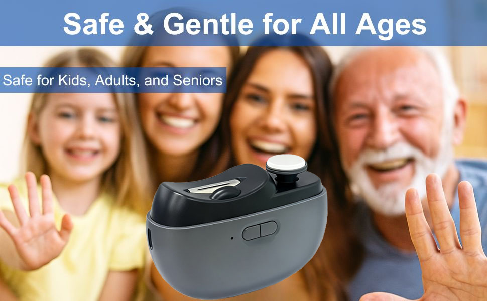 Easyclip Smart Nail Clipper, New 3 in 1 Easy Clip Electric Nail Clippers, Polishing Clipper with Light, Suitable for All Nails Trimming and Polishing