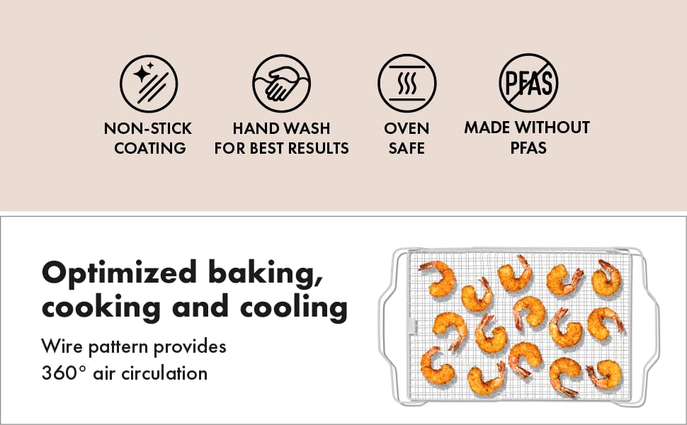 OXO Good Grips Non-Stick Pro Ceramic Coated Cooling & Baking Rack