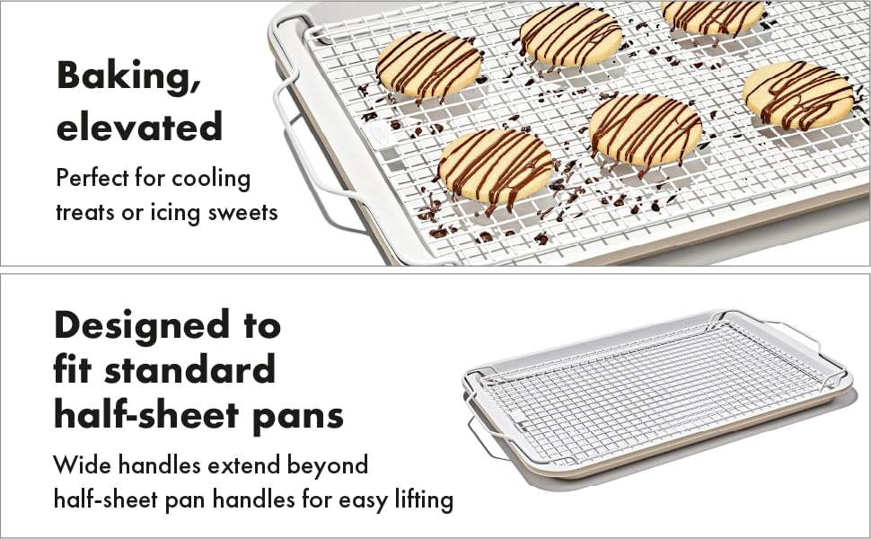 OXO Good Grips Non-Stick Pro Ceramic Coated Cooling & Baking Rack