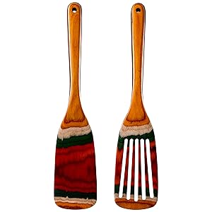 LEHAHA Wooden Pasta Spoon with Teeth Spaghetti Fork Tongs 13'' Pasta Forks Serving Utensils Acacia Wood Spaghetti Server Spoons Ladle Pastas Spatula Kitchen Tool Spaghettis Scoop Strainer Noodle Spoon