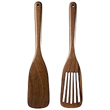 LEHAHA Wooden Pasta Spoon with Teeth Spaghetti Fork Tongs 13'' Pasta Forks Serving Utensils Acacia Wood Spaghetti Server Spoons Ladle Pastas Spatula Kitchen Tool Spaghettis Scoop Strainer Noodle Spoon