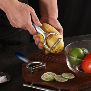 Vegetable Apple Peelers for kitchen, Fruit, Carrot, Veggie, Potatoes Peeler, with Ergonomic Non-Slip Handle Sharp Blade Good Sturdy With Julienne Function, (2-in-1)