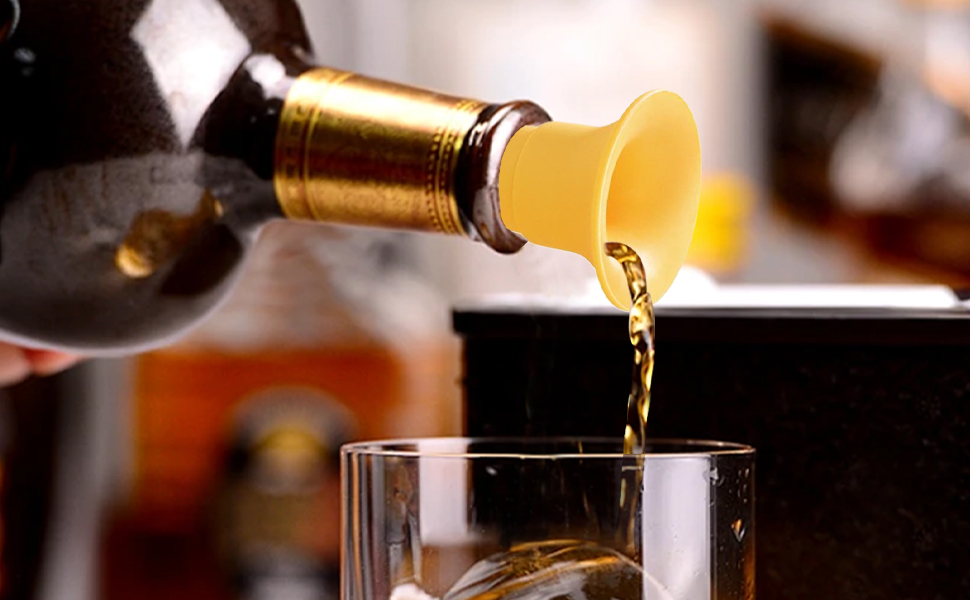 2025 New Cat Shaped Wine Stopper & Pourer | 2 Sets Reusable Silicone Seal Caps for Wine Bottles | Keep Beverage Fresh Kitchen Bars