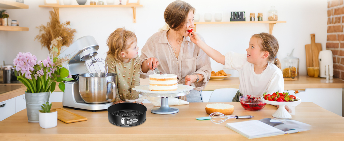 Vakoo Springform Pan - Nonstick, Leakproof Cheesecake Pan for Baking, Easy Release, No Parchment Paper Needed, 7 Inch