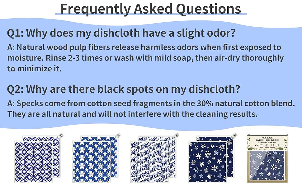 Swedish Dishcloths for Kitchen 8 Pack, Dish Towels with Clips Super Absorbent Cellulose Dish Cloths, Non-Scratch Reusable Paper Towels Washable, No Odor, Biodegradable, Dishwasher Safe