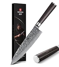 XINZUO Sharp Kitchen Scissors with Black Handle,110 Layers Damascus Steel Multipurpose Heavy Duty Kitchen Shears for Poultry/Vegetables/Fish/Nuts