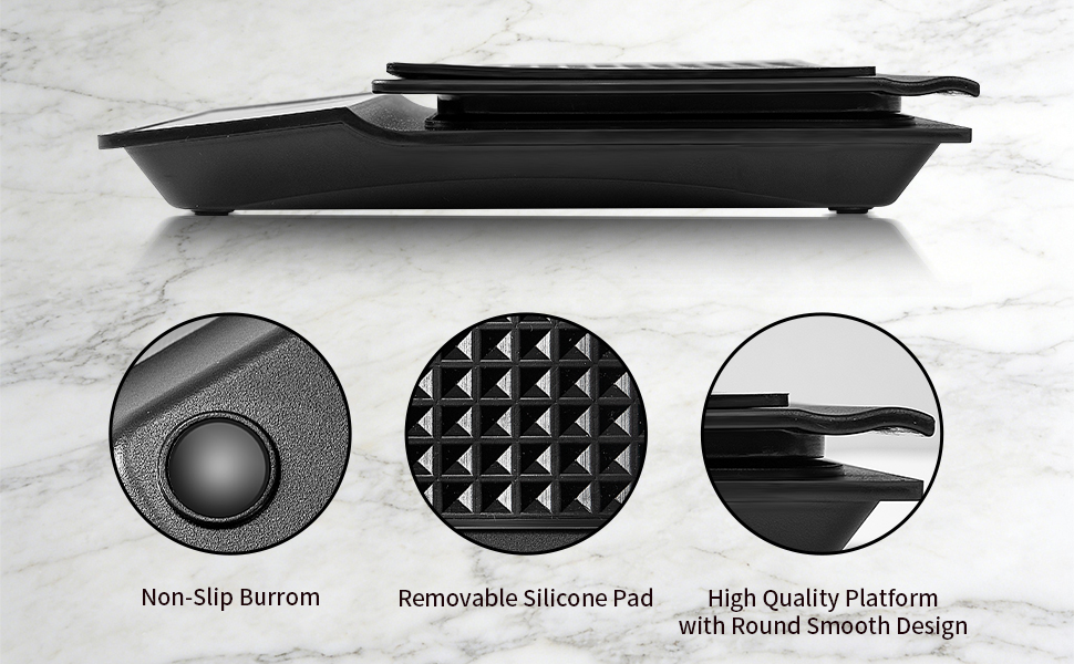 Coffee Scale with Timer, 3kg/0.1g High Precision Espresso Scale, Digital Kitchen Scale for Espresso and Pour-Over Coffee (Batteries Included)