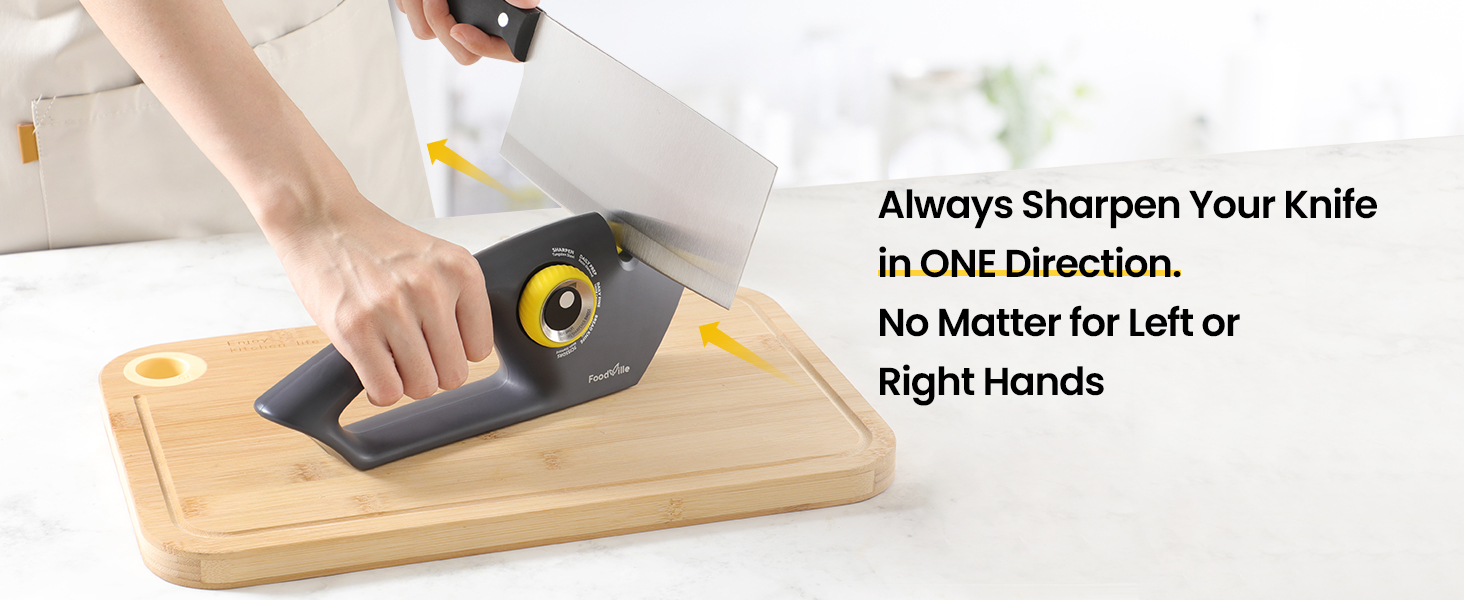 5 in 1 Knife Sharpener with 5 Stages including Tungsten, Diamond, Ceramic for Scissors and All Kinds of Kitchen Knives with Straight and Serrated Blades