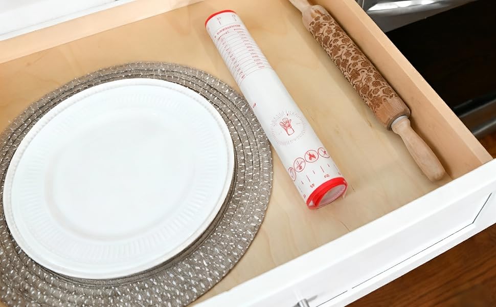 Silicone Baking Mat, Full Sheet Non-Stick Pastry & Dough Mat with Measurement Guides, Silicone Mat & Baking Essentials, 15