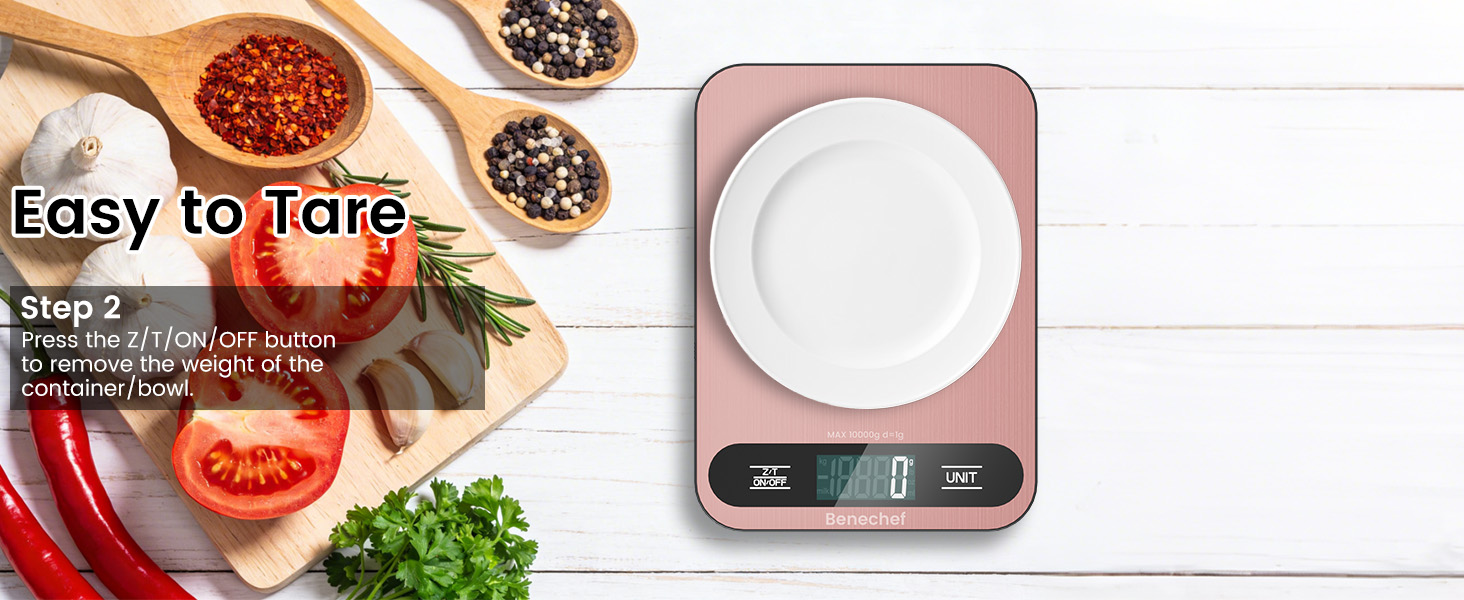 Premium Digital Kitchen Scale, Precision Accurate to 1g, Stainless Steel with LCD Display, 6 Units with Tare Function，Pink - Perfect for Baking, Cooking, and Coffee