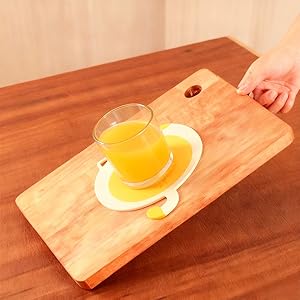 Silicone Trivets for Hot Dishes - 7.2x6.38 InchesCute Cat Coasters Set, Non-Slip Heat Resistant Mats for Kitchen Countertop & Dining Table Protection, Flexible Trivet Coaster, Gifts for Cat Lovers(2)