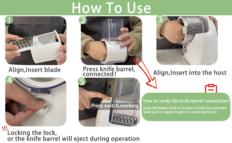 Electric Cheese Grater for Block Cheese,Electric Grater for Home Kitchen Use,3 Changeable Blades Salad Shooter Electric Slicer/Shredder for Vegetable Fruit Nuts