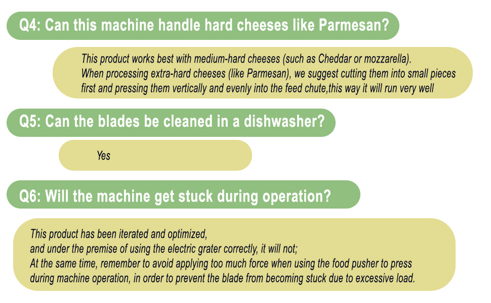 Electric Cheese Grater for Block Cheese,Electric Grater for Home Kitchen Use,3 Changeable Blades Salad Shooter Electric Slicer/Shredder for Vegetable Fruit Nuts