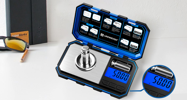 Digital Reloading Scale Precision 1500 Grains x 0.1gn,Powder Scale for Reloading, Grain Scales with LCD Display/Tare/Calibration Functions,Microgram Scale Pocket,Includes Batteries