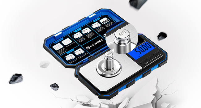 Digital Reloading Scale Precision 1500 Grains x 0.1gn,Powder Scale for Reloading, Grain Scales with LCD Display/Tare/Calibration Functions,Microgram Scale Pocket,Includes Batteries