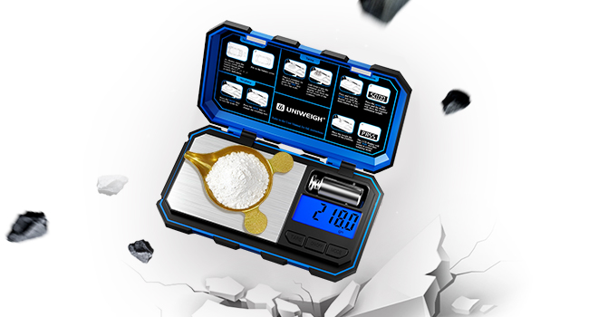 Digital Reloading Scale Precision 1500 Grains x 0.1gn,Powder Scale for Reloading, Grain Scales with LCD Display/Tare/Calibration Functions,Microgram Scale Pocket,Includes Batteries