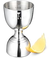 Insulated Cocktail Shaker Black - 23oz Double Wall Vacuum Stainless Steel Martini Shaker with Built-in Strainer & Jigger Lid, Pro Leak-Proof Weighted Shaker for Home Bar, Premium Bar Gift Set