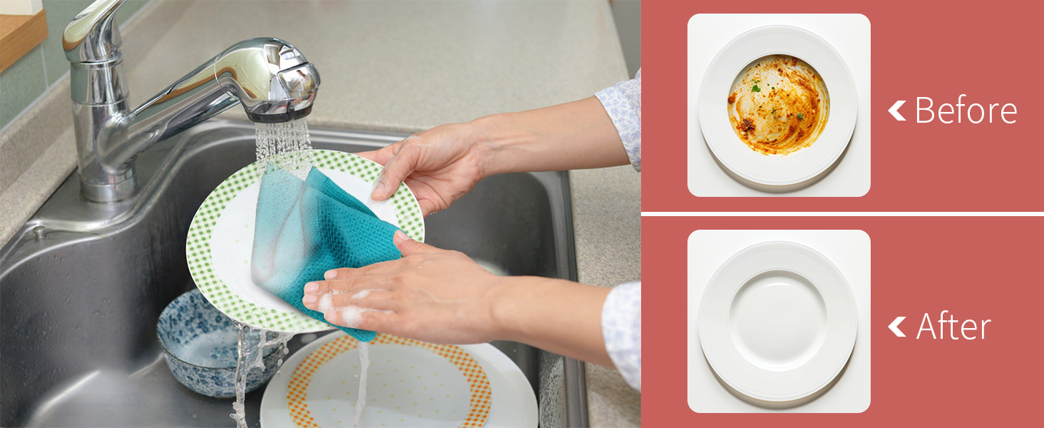 100% Cotton Waffle Weave Kitchen Dish Cloths, 6-Pack 12x12 Inch Dark Grey Ultra Soft Absorbent Quick Drying Dish Towels for Drying Dishes & Cleaning, 6 Colors