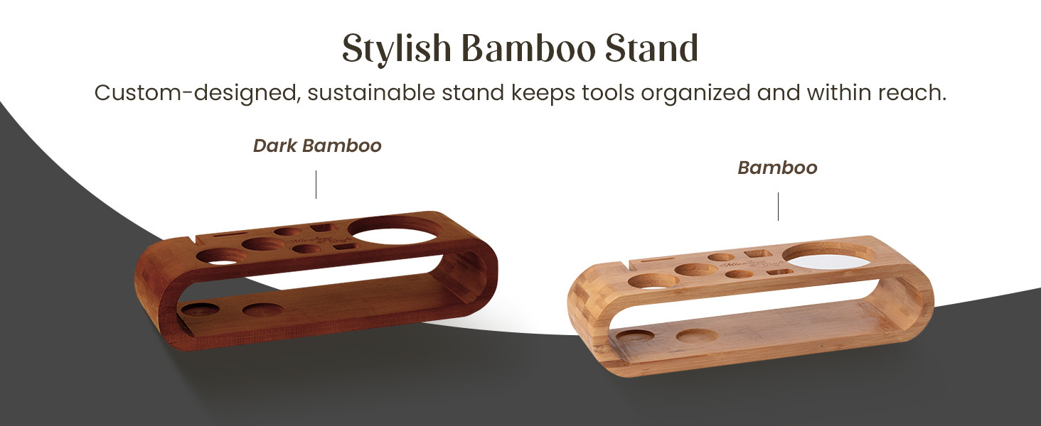 Mixology & Craft Cocktail Shaker Set with Bamboo Stand - Professional 18oz 10-Piece Bartender Kit - Complete Bar Set & Cocktail Mixer Kit for Home (Silver)