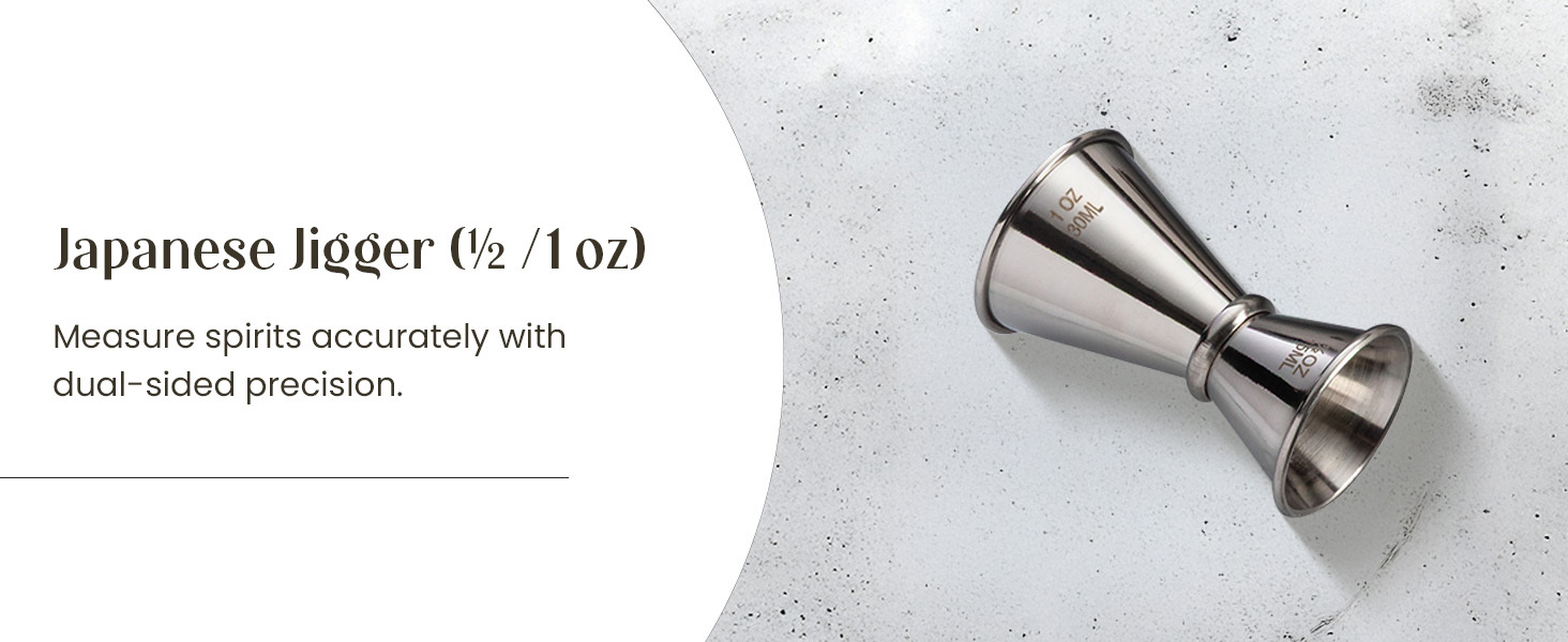 Mixology & Craft Cocktail Shaker Set with Bamboo Stand - Professional 18oz 10-Piece Bartender Kit - Complete Bar Set & Cocktail Mixer Kit for Home (Silver)