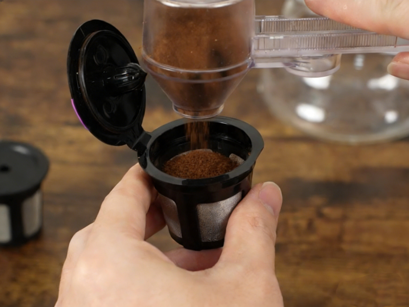 Coffee Scoop 2Tbsp & 51mm Espresso Tamper - BPA-Free PCTG Scoop Funnel, Fits K-Cups, Precise Measuring for Coffee/Protein/Powder/Hot Cocoa & Formula Dispensers (Black 1Pack)