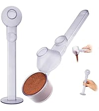 Coffee Scoop 2Tbsp & 51mm Espresso Tamper - BPA-Free PCTG Scoop Funnel, Fits K-Cups, Precise Measuring for Coffee/Protein/Powder/Hot Cocoa & Formula Dispensers (Black 1Pack)